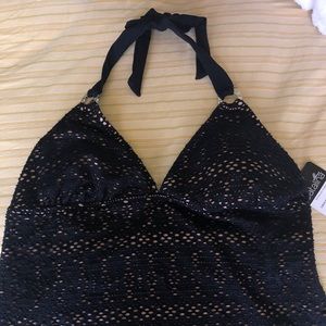 Black lace tankini New w/ TAGS